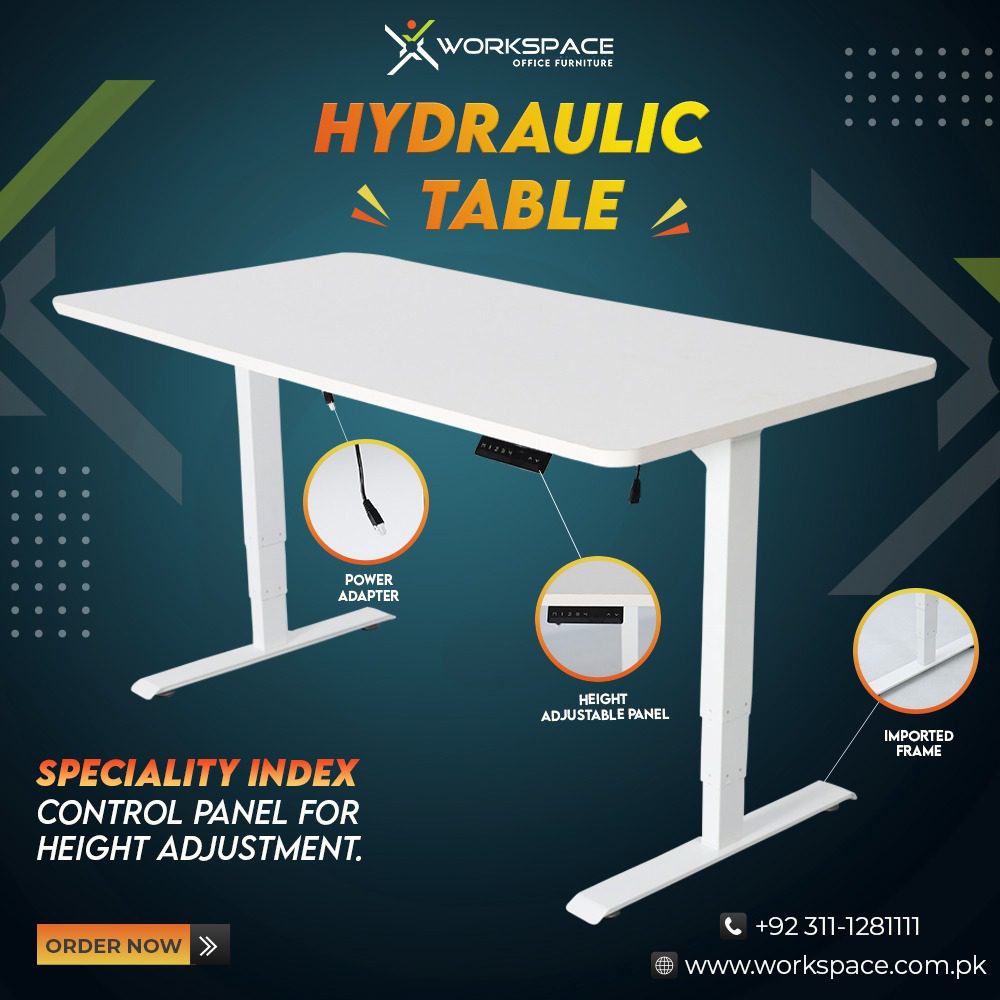 Hydraulic on sale office desk