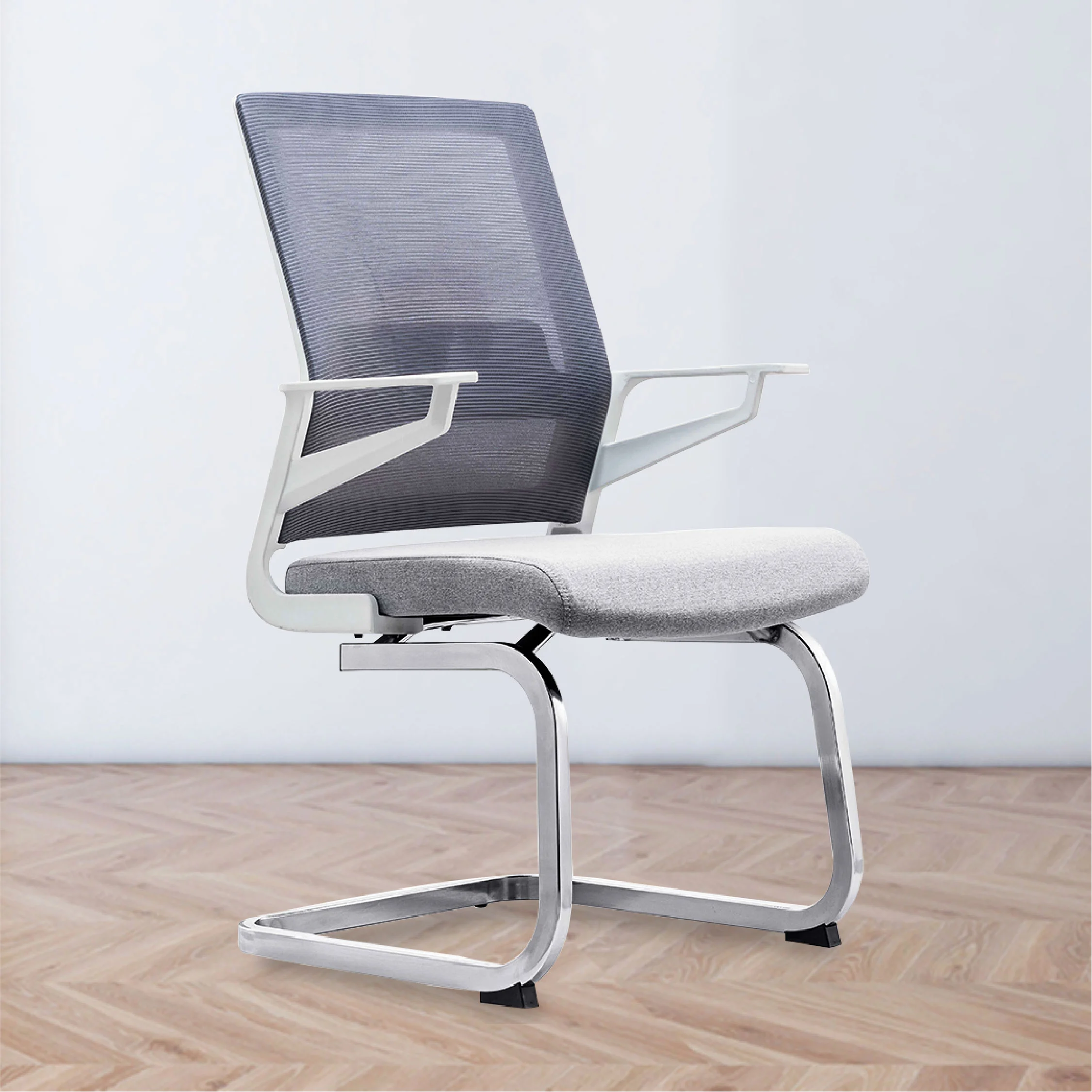 Apex Visitor Chair (Grey-Black)