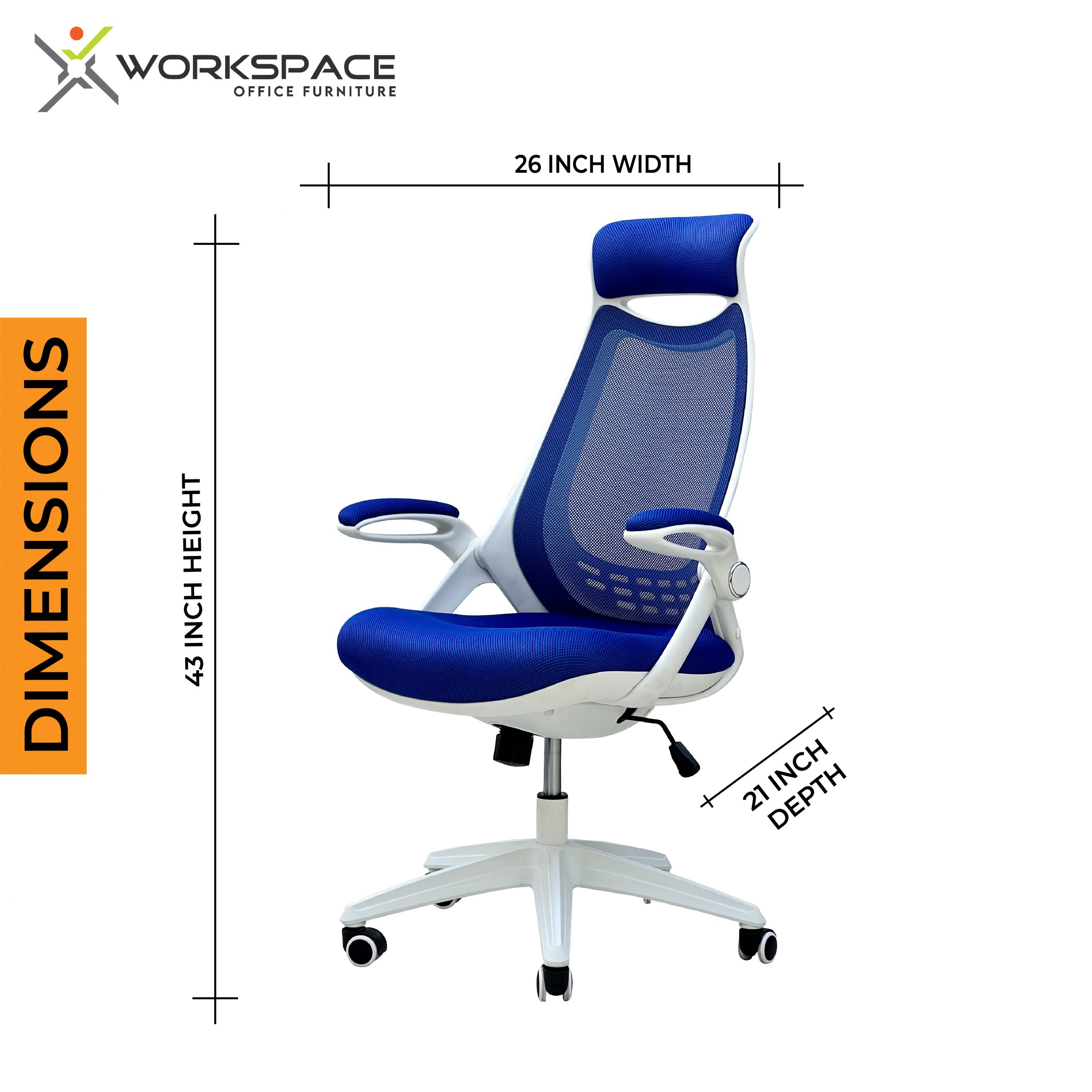 Chris Manager Chair (Blue)