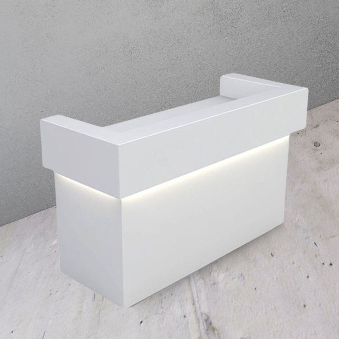 White Reception Desk RD010