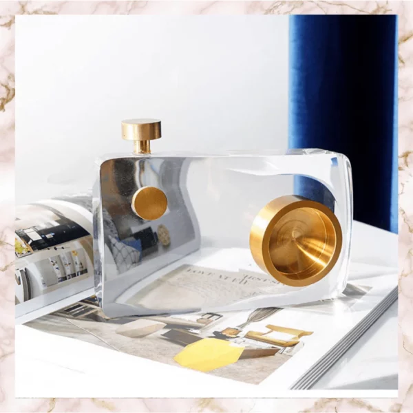 Brass & Crystal Camera