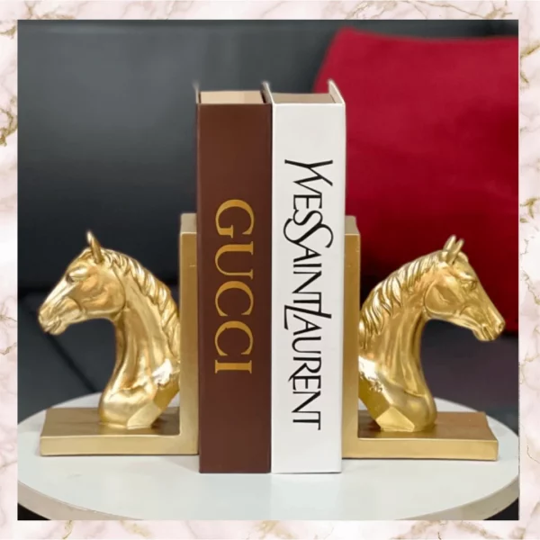 Gold Horse Bookend