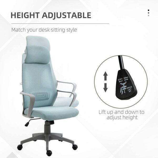 Lavender Manager Chair - Height Adjustable